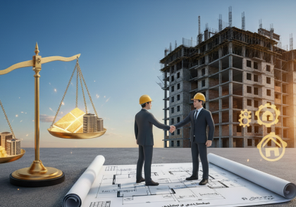 جامع‌ترین راهنمای فرمول طلایی تقسیم واحدها در قرارداد مشارکت در ساخت. با یادگیری نحوه محاسبه درصد دقیق سهم مالک و سازنده، درصد مشارکت (۶۰ به ۴۰، ۵۰ به ۵۰) و نکات حقوقی، یک قرارداد مشارکت منصفانه و پرسود ببندید.